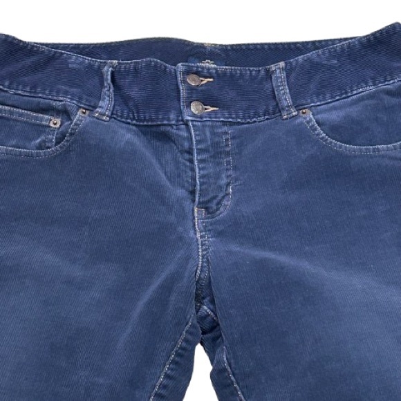 Y2K Abercrombie & Fitch Corduroy Pants Mid Rise Flare Indie Elena Gilbert Size 8 - Picture 2 of 9